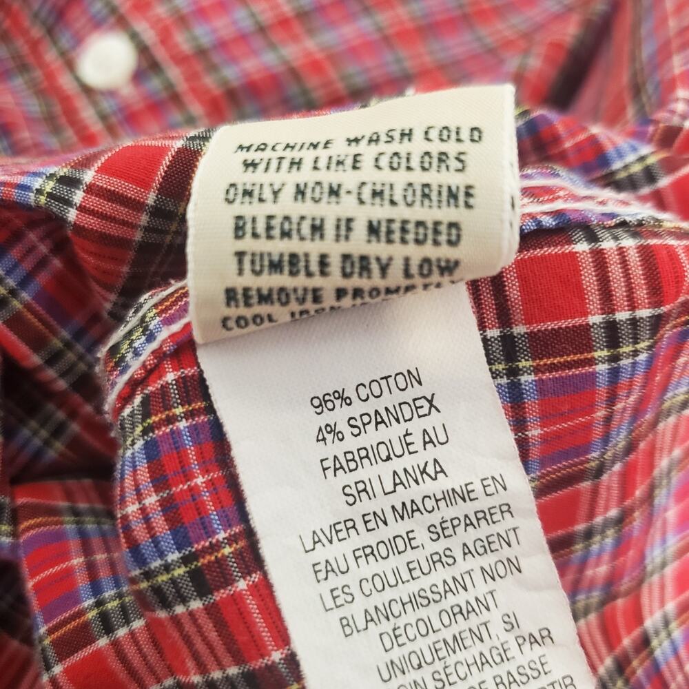 CLASSIC OUTDOOR VIBE! L.L. Bean Plaid Flannel Button Down - Picture 5 of 11